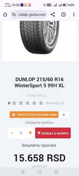 Dunlop 215/60 R16 Sve sezone
