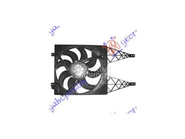 VENTILATOR KOMPLET (BENZIN/DIZ za Volkswagen Polo od 2005. do 2009. god.