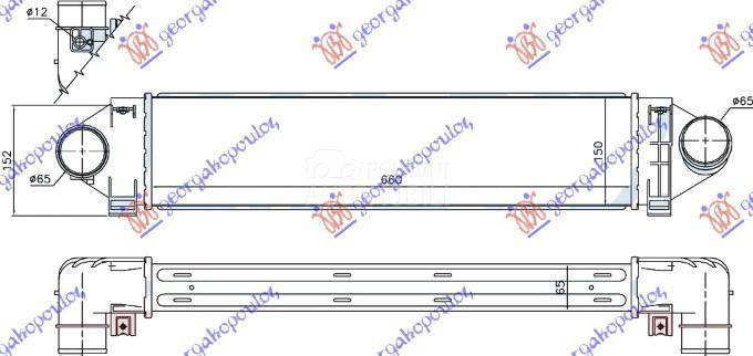 HLADNJAK INTERKULERA 2.5 ST225