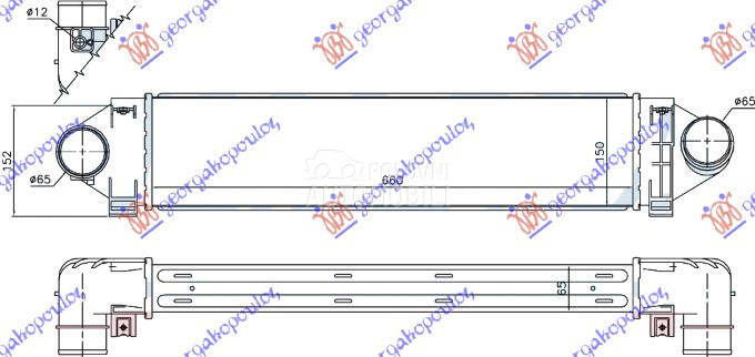 HLADNJAK INTERKULERA 2.5 ST225