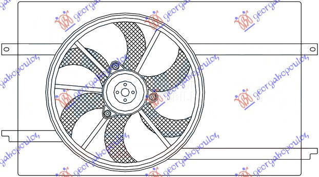 VENTILATOR HLADNJAKA KOMPLET (