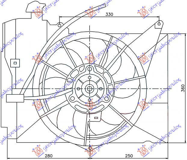 VENTILATOR KOMPLET (1.3/1.5 JA