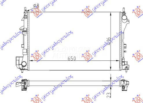 HLADNJAK MOTORA 1.6/18I 16V (6