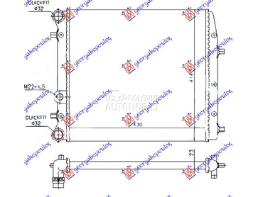 HLADNJAK MOTORA ZA SVE MODELE za Seat Toledo od 2012. do 2025. god.