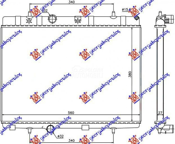 HLADNJAK MOTORA BENZIN/DIZEL (
