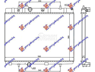 HLADNJAK MOTORA BENZIN/DIZEL ( za Citroen C4 Cactus od 2014. do 2018. god.