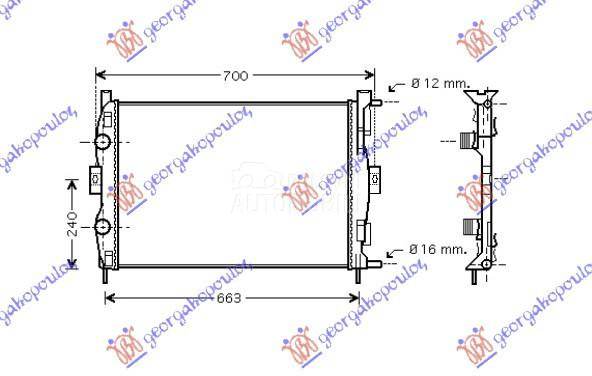 HLADNJAK MOTORA 1.4/1.6 16V (5