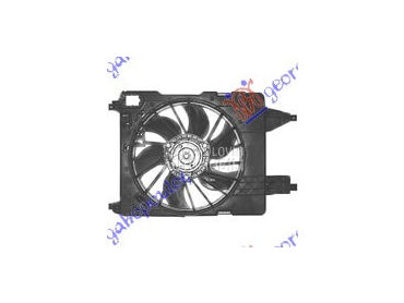 VENTILATOR KOMPLET (BENZIN/DIZ za Renault Megane od 2003. do 2006. god.