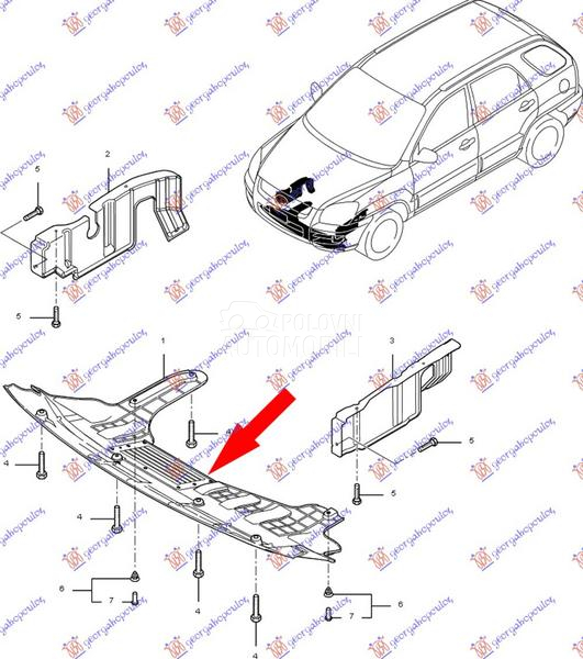 ZASTITA MOTORA MALA PLASTICNA