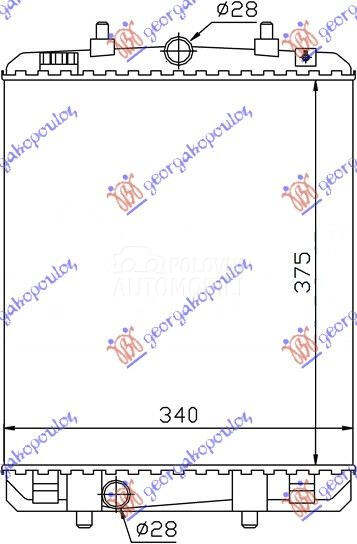 HLADNJAK MOTORA 1.4 HDi (37.4x