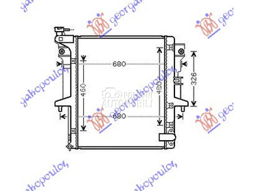 HLADNJAK MOTORA 2.5 T.D. (MAN) za Mitsubishi L200 od 2010. do 2015. god.