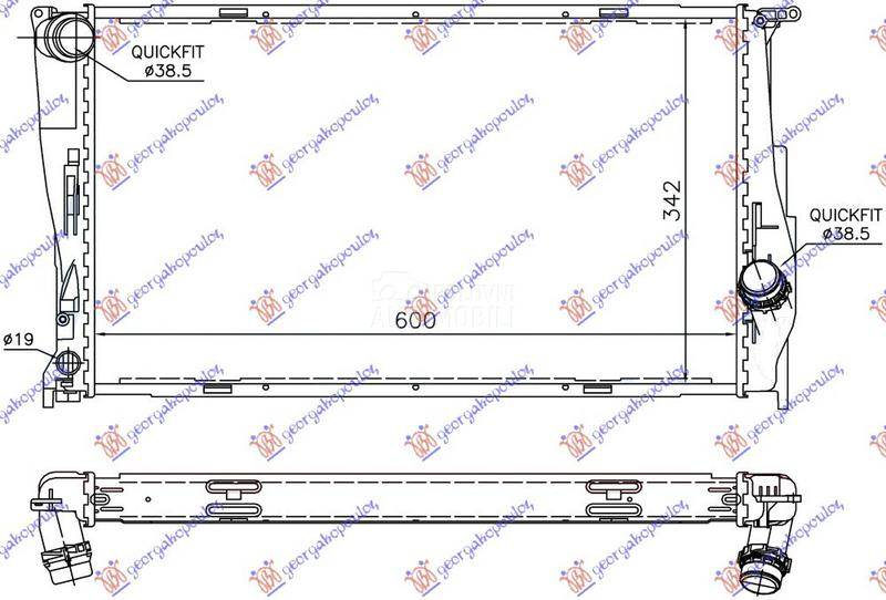 HLADNJAK MOTORA 3.0 (135i) BEN