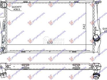 HLADNJAK MOTORA 3.0 (135i) BEN za BMW Z4 od 2009. do 2018. god.