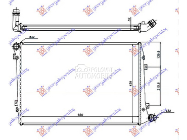 HLADNJAK MOTORA 2.0 TDi DIZEL za Volkswagen EOS od 2011. do 2015. god.