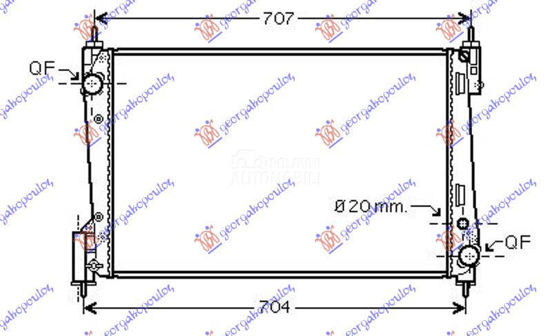 HLADNJAK MOTORA 1.3 JTD-CDTI (