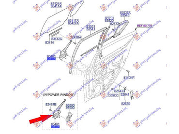 PODIZAC ZADNJEG PROZORA ELEKTR za Hyundai i20 od 2012. do 2014. god.