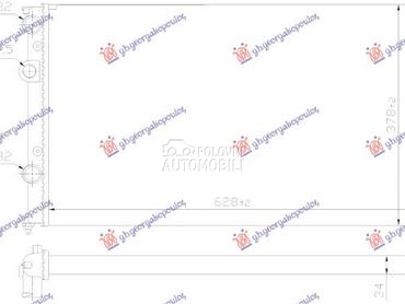 HLADNJAK MOTORA 1.0/1.4 BENZIN za Seat Cordoba od 1999. do 2002. god.