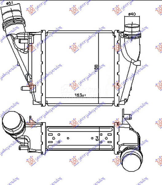 HLADNJAK INTERKULERA 1.5 DCi D