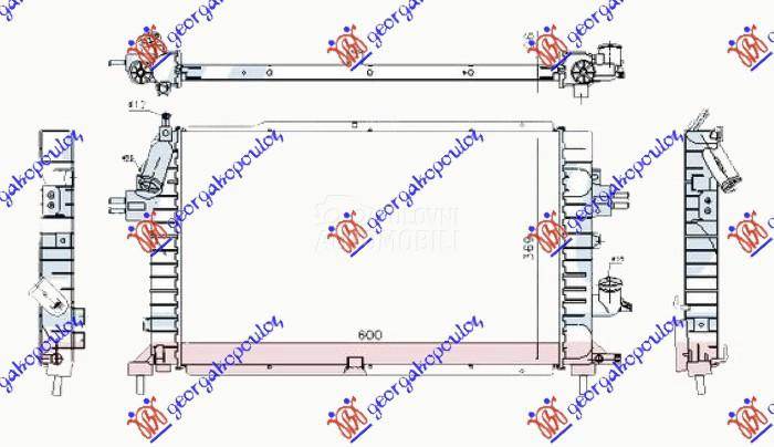 HLADNJAK MOTORA 1.3/1.7/1.9 CD