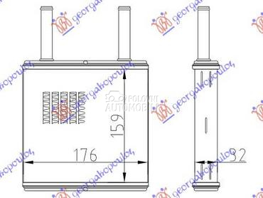 GREJAC KABINE (140x187) za Opel Calibra od 1989. do 1995. god.