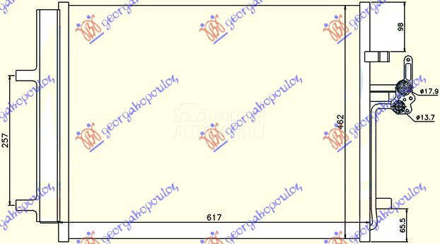 HLADNJAK KLIME 1.6/1.8 BENZIN