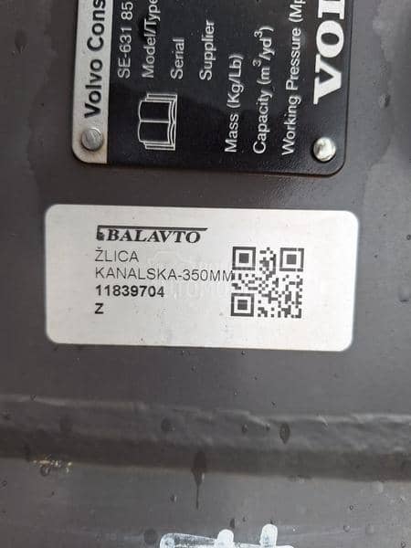 Volvo kanalska kašika 350 mm