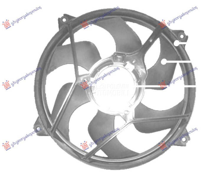 VENTILATOR KOMPLET BENZIN/DIZE