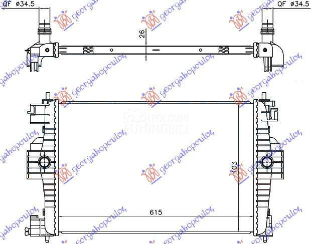 HLADNJAK MOTORA 1.6i 16V (61.3