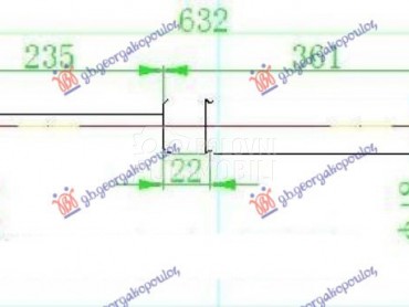 AMORTIZER GEPEK VRATA (632L-49 za Citroen C8 od 2002. do 2014. god.