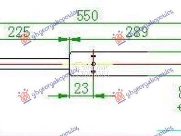 AMORTIZER GEPEK VRATA (850N) za Ford Transit Connect od 1995. do 2000. god.