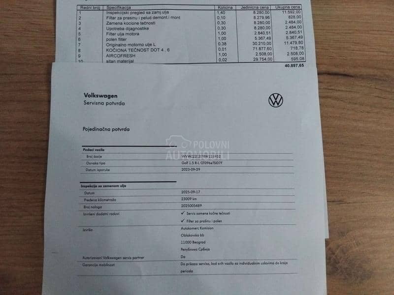Volkswagen Golf 8 R Line eTSI DSG