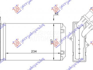 GREJAC KABINE (234x157) (TIP V za Peugeot 306 od 1993. do 1996. god.