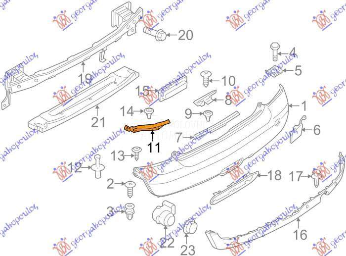 NOSAC ZADNJEG BRANIKA GORNJI P