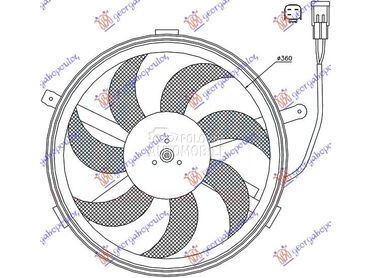 VENTILATOR KOMPLET (S) (3 PIN) za MINI Cooper od 2011. do 2014. god.