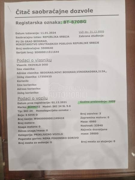 Schmitz SKI 24 SL 9.6