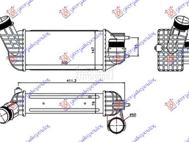HLADNJAK INTERKULERA 2.0 HDI D za Citroen DS4 od 2011. do 2015. god.