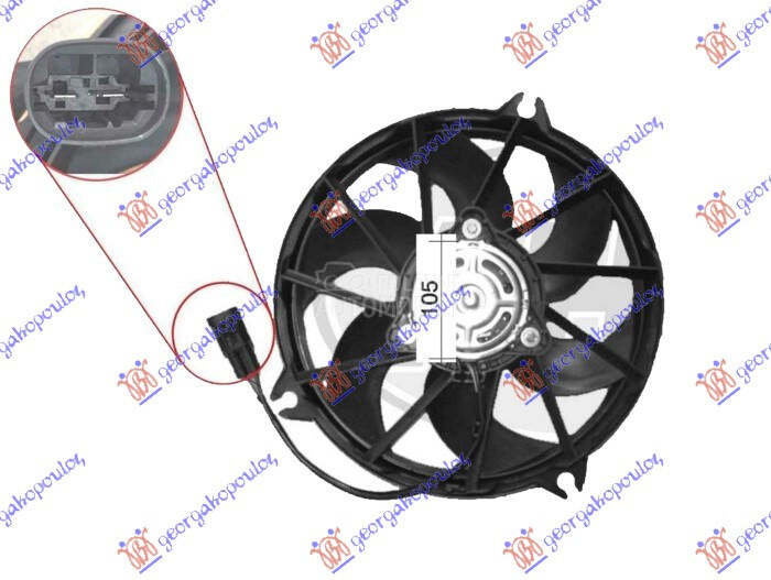 VENTILATOR KOMPLET (1.6/2.0 DI