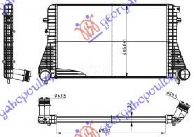 HLADNJAK INTERKULERA BENZIN-DI
