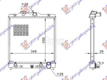 HLADNJAK MOTORA ZA SVE MODELE za Honda Civic od 1992. do 1996. god.