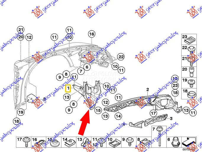 NOSAC PREDNJEG BLATOBRANA DONJ
