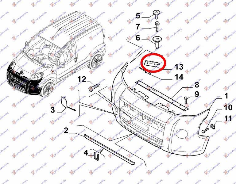 NOSAC PREDNJEG BRANIKA BOCNI