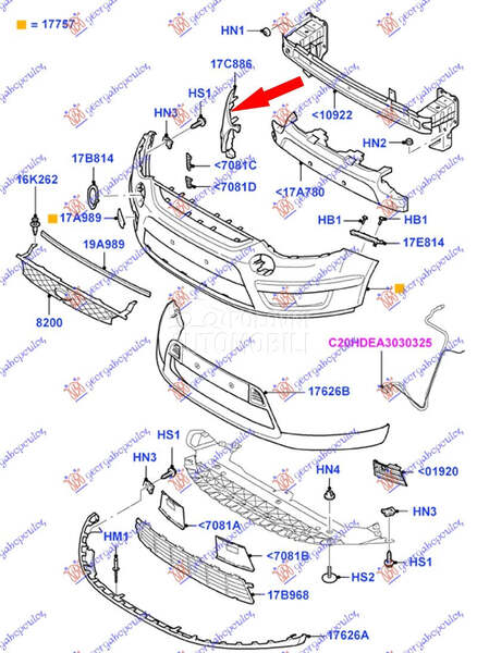 NOSAC PREDNJEG BRANIKA PLASTIC