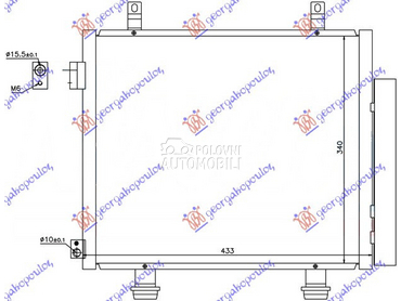 HLADNJAK KLIME za Nissan Pixo od 2009. do 2025. god.