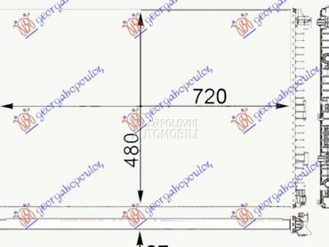 HLADNJAK MOTORA DODATNI 3.0 TF za Audi A7 od 2018. do 2025. god.