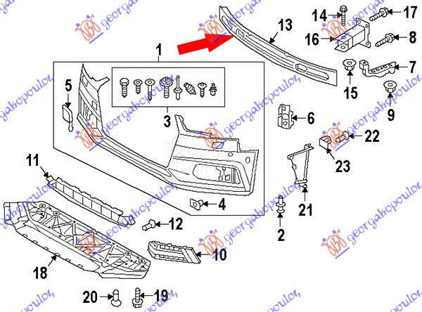 SINA PREDNJEG BRANIKA ALUMINIJ