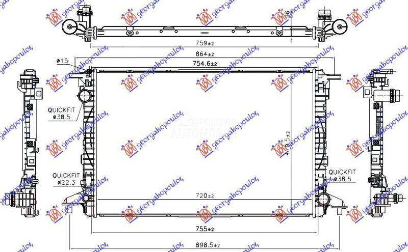 HLADNJAK MOTORA 3.0 TDi DIZEL