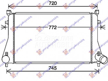 HLADNJAK INTERKULERA 1.8-2.0 T za Cupra Leon od 2020. do 2024. god.