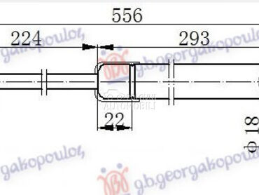 AMORTIZER GEPEK VRATA (SPORTBA za Audi A3 od 2016. do 2020. god.