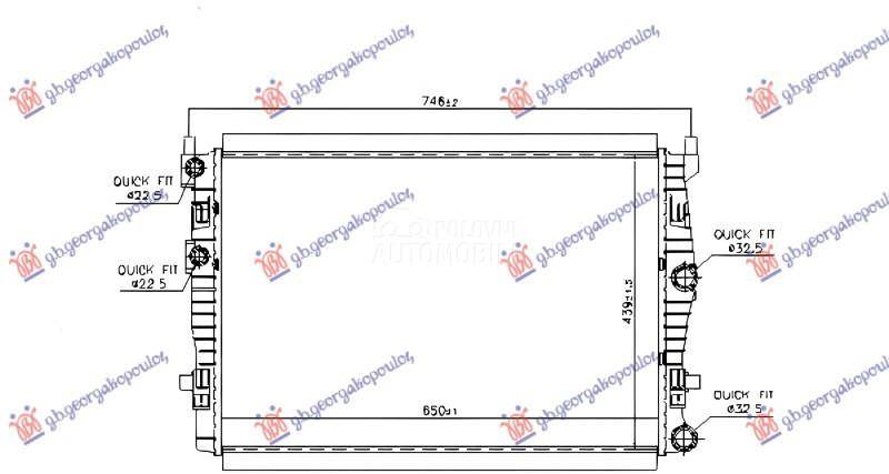 HLADNJAK MOTORA 1.0TFSI BENZIN