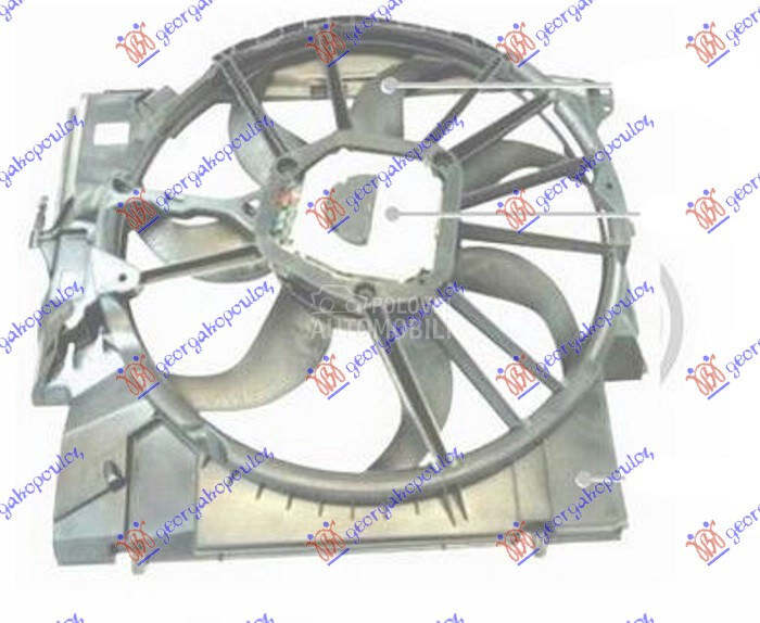 VENTILATOR KOMPLET (3.0 BENZIN